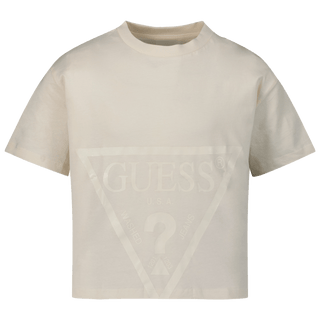 Guess Kids Girls T-Shirt Off White