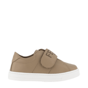 Fendi Kids Unisex Sneakers Beige