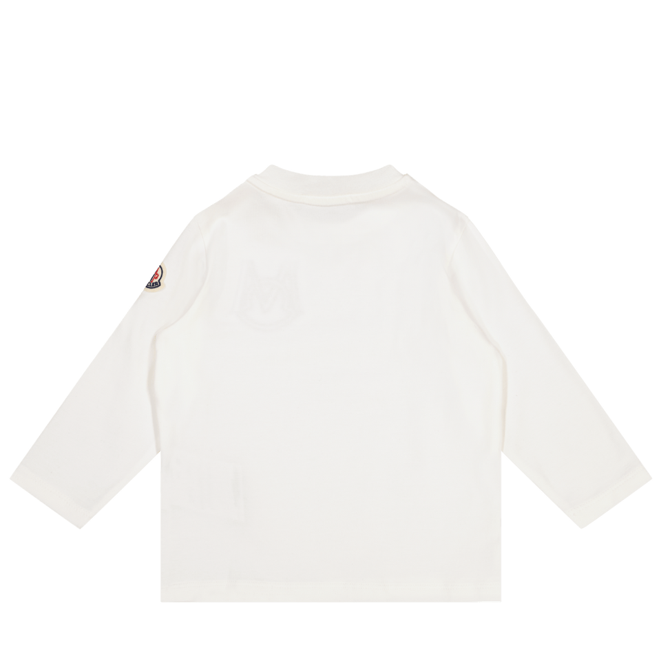 Moncler Baby Jongens T-Shirt Off White - Superstellar