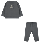 Calvin Klein Baby Unisex Jogging Suit Koyu Gri