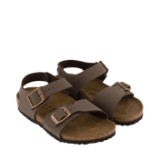 Birkenstock Kids Unisex Sandalet Kahverengi