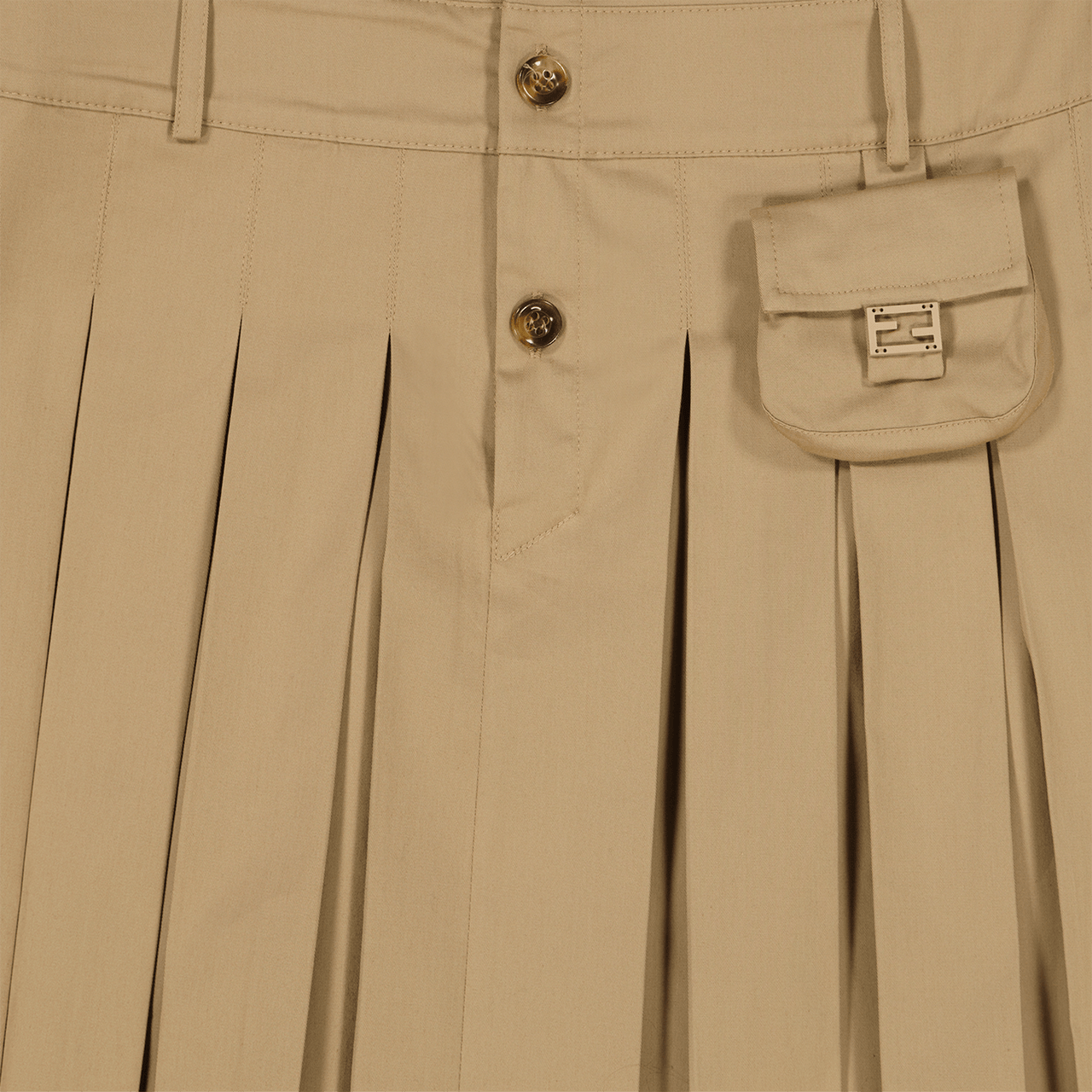 Fendi Kinder Meisjes Jurk Beige