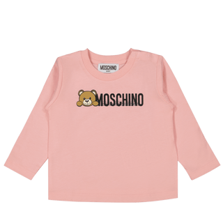 Moschino Baby Girls T-Shirt Light Pink