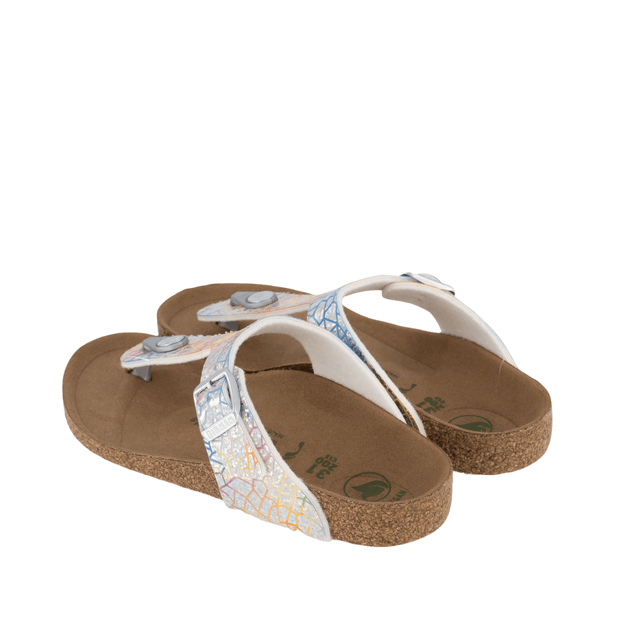 Birkenstock Kinder Meisjes Slippers Zilver 31