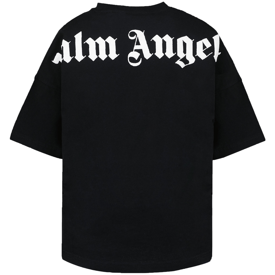 Palm Angels Kinder Jongens T-Shirt Zwart