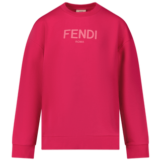 Fendi Kids Unisex Sweater Fuchsia