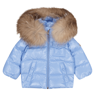 Moncler Baby Unisex Jas Licht Blauw - Superstellar