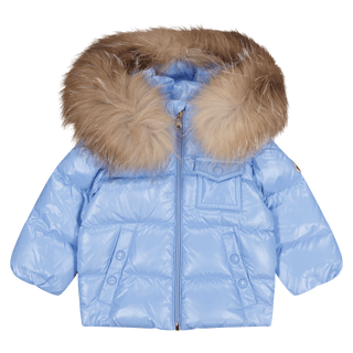 Moncler Baby Unisex Jas Licht Blauw 3/6