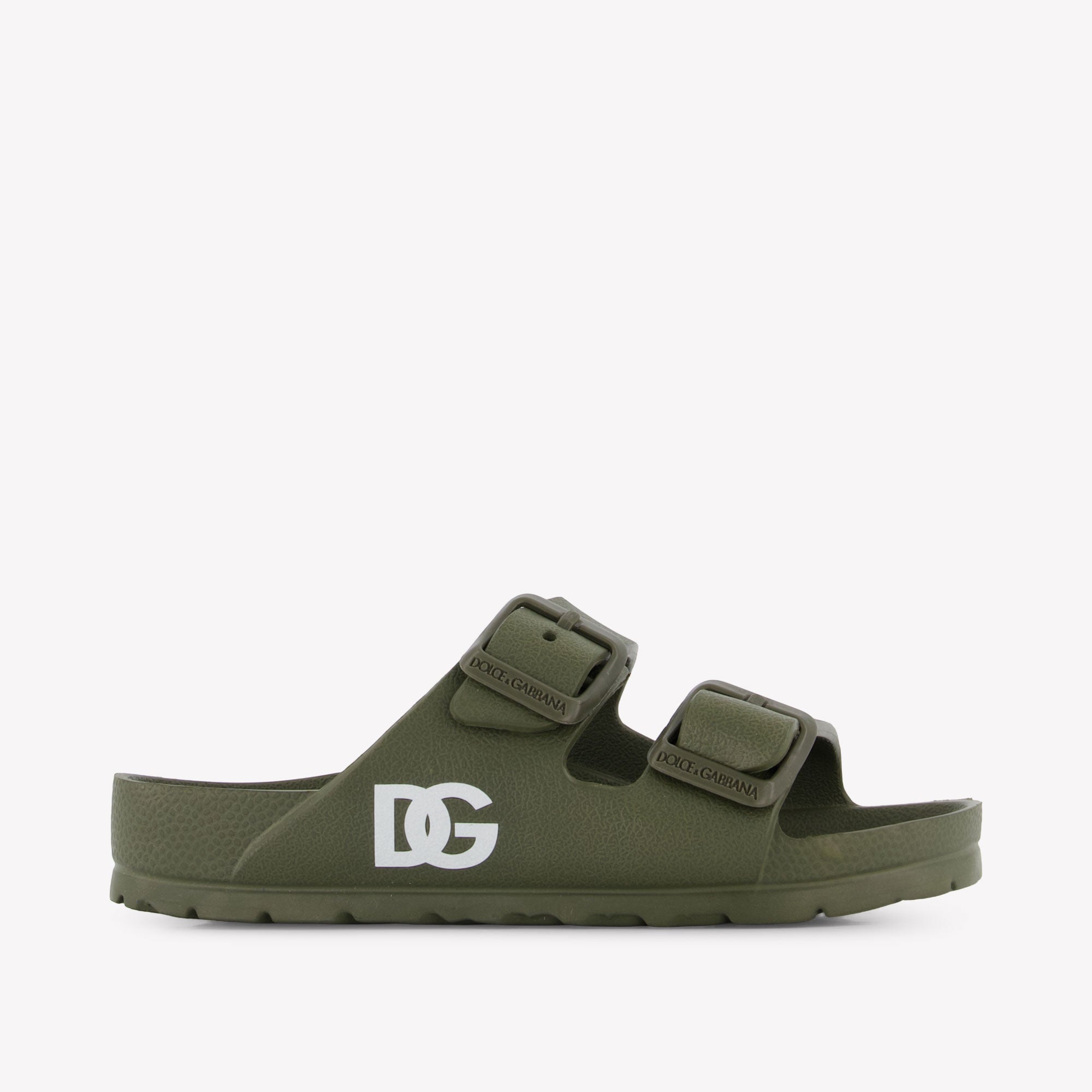 Dolce & Gabbana Boys Flipflops In Army