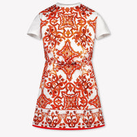 Dolce & Gabbana Kinder Meisjes Jurk In Oranje
