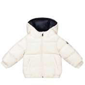 Moncler Bebek Erkek Beyaz Ceket Kapalı Beyaz