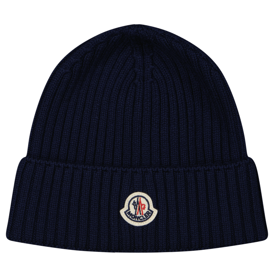 Moncler Kinder Unisex Muts Navy - Superstellar
