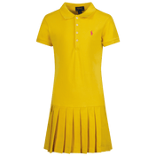 Ralph Lauren Çocuk Kızları Sarı Giyiniyor
