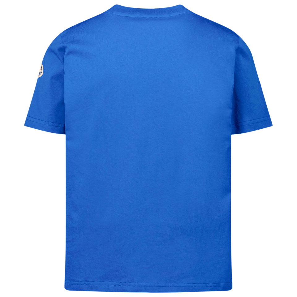 Moncler Kinder Jongens T-Shirt Cobalt Blauw - Superstellar