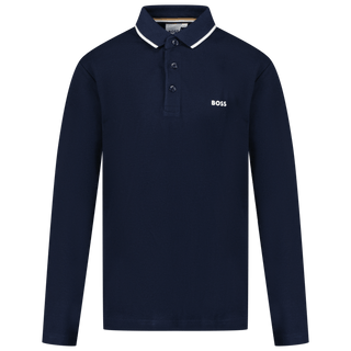 Boss Kids Boys Polo Navy