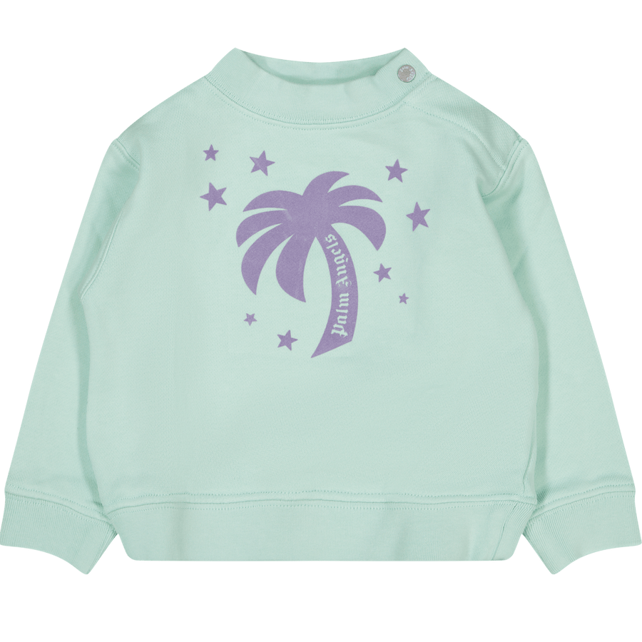 Palm Angels Baby Meisjes Trui Mint