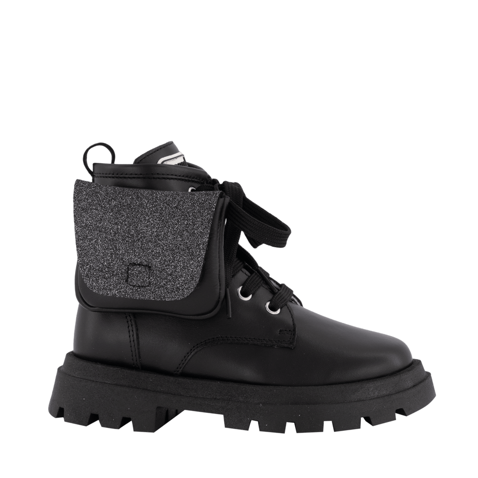 MonnaLisa Kids Girls Boots Black