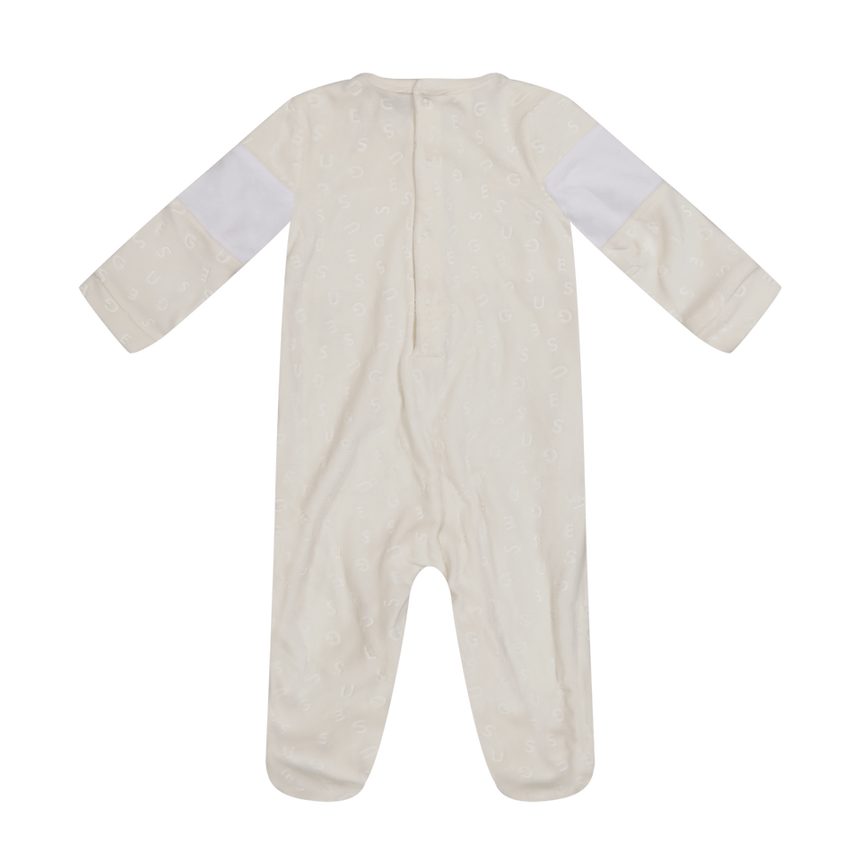 Guess Baby Unisex Bodysuit Off White
