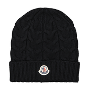 Moncler Kinders Unisex Hat Siyah