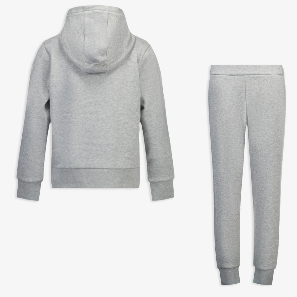 Moncler Kids Boys' Tracksuit  Gray