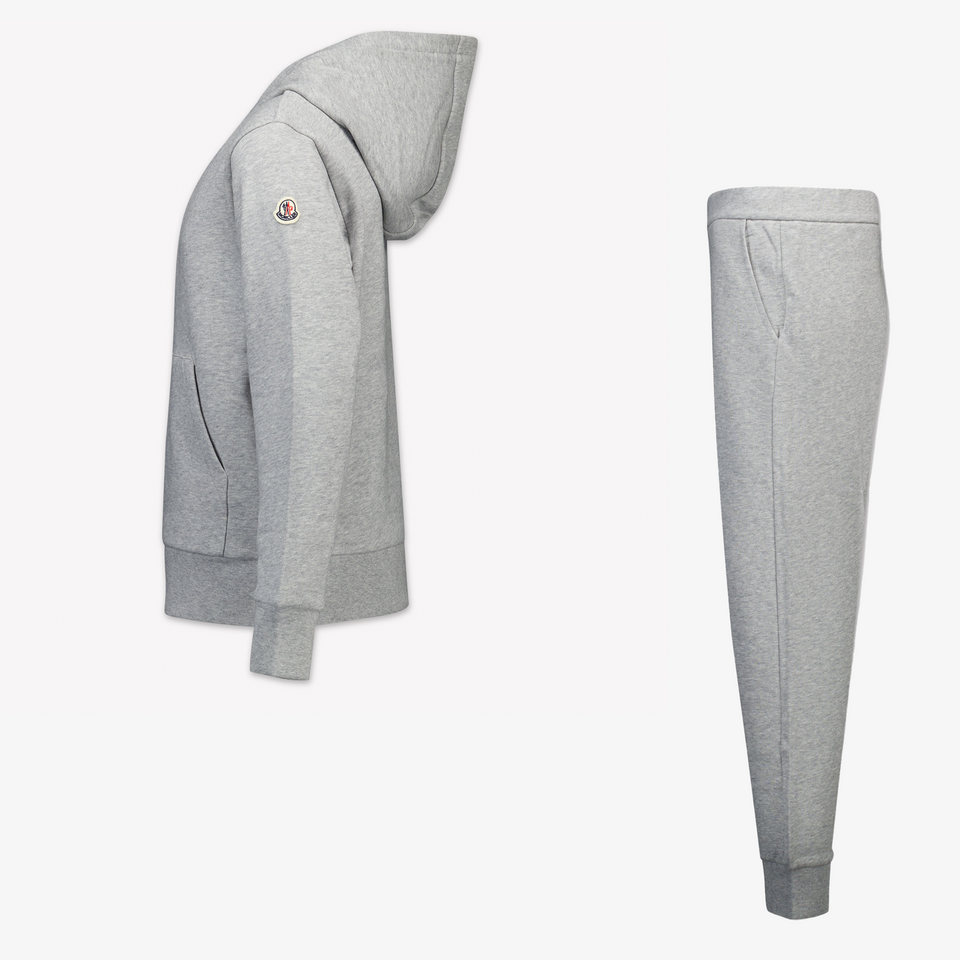 Moncler Kids Boys' Tracksuit  Gray