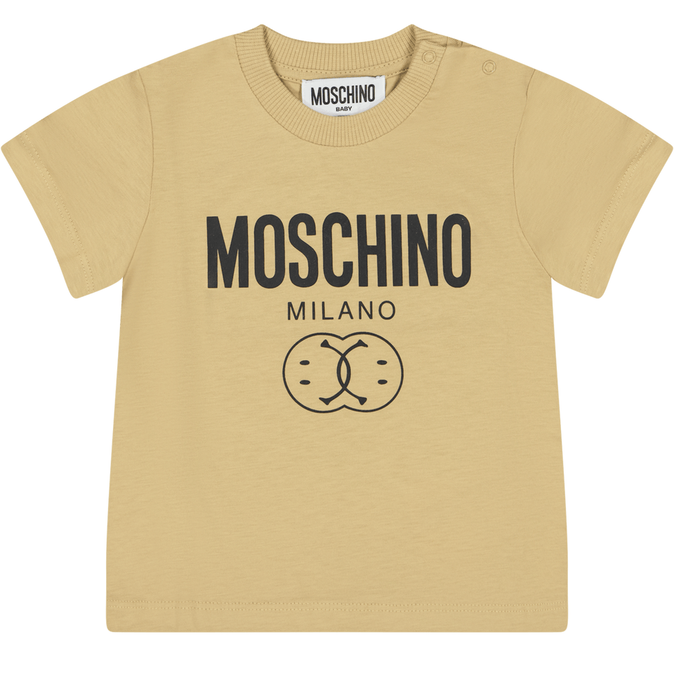 Moschino Baby Jongens T-Shirt Beige 3/6
