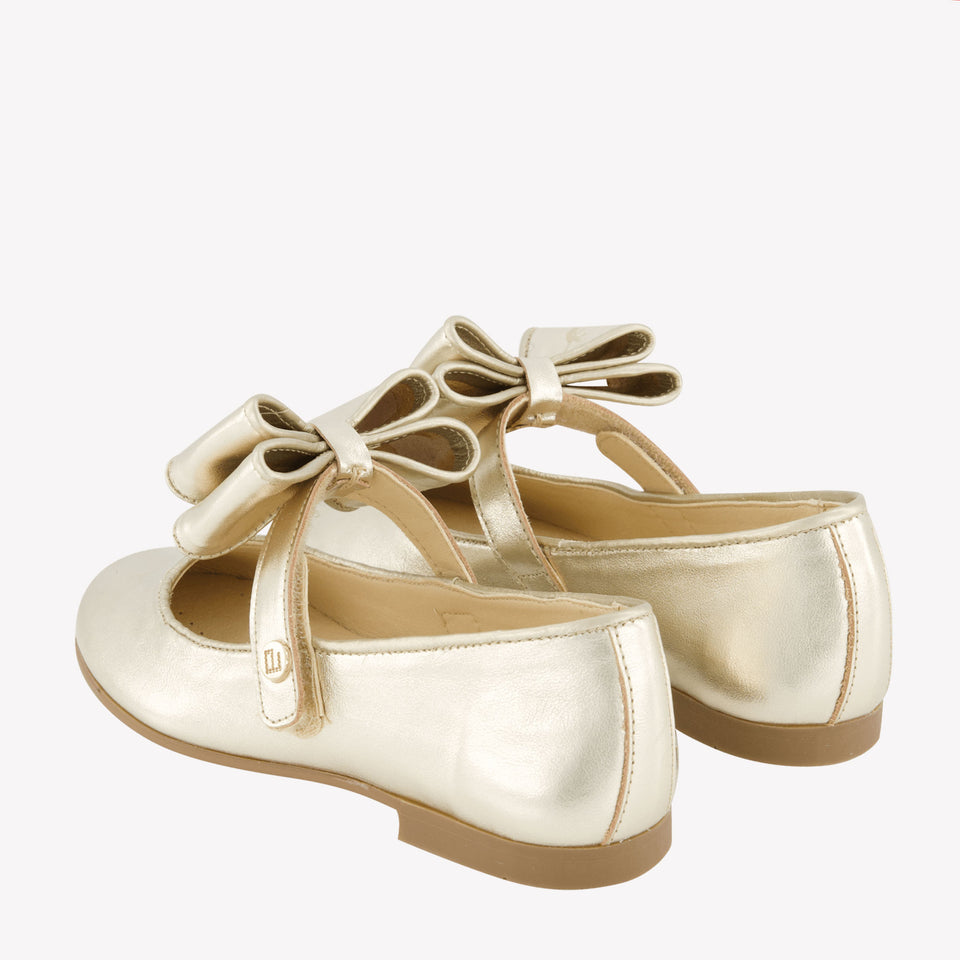 Andanines Girls Shoes In Gold