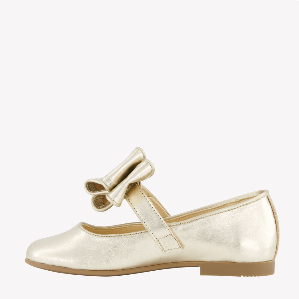 Andanines Girls Shoes In Gold