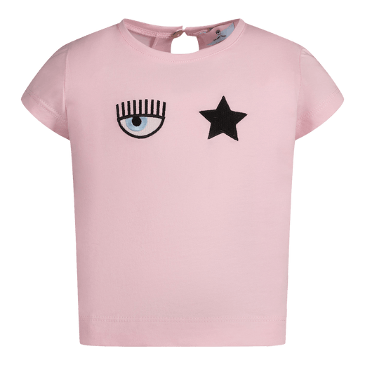 Chiara Ferragni Baby Girls T-Shirt Light Pink