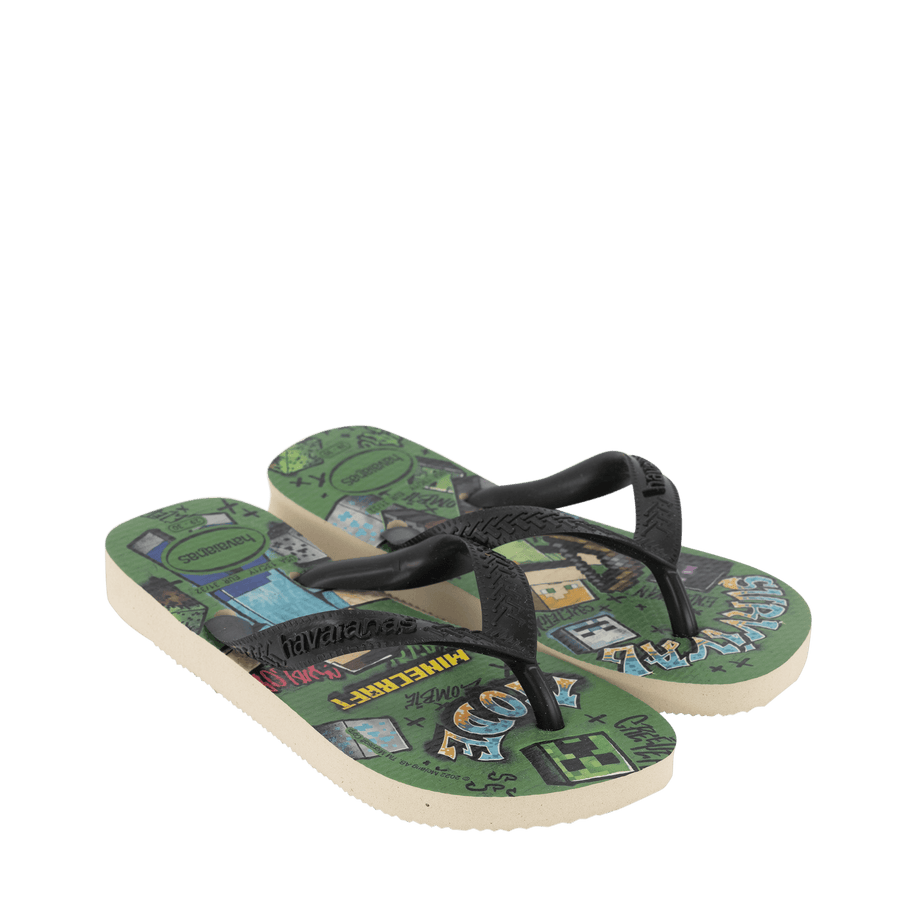 Havaianas Kinder Jongens Slippers Zwart 23