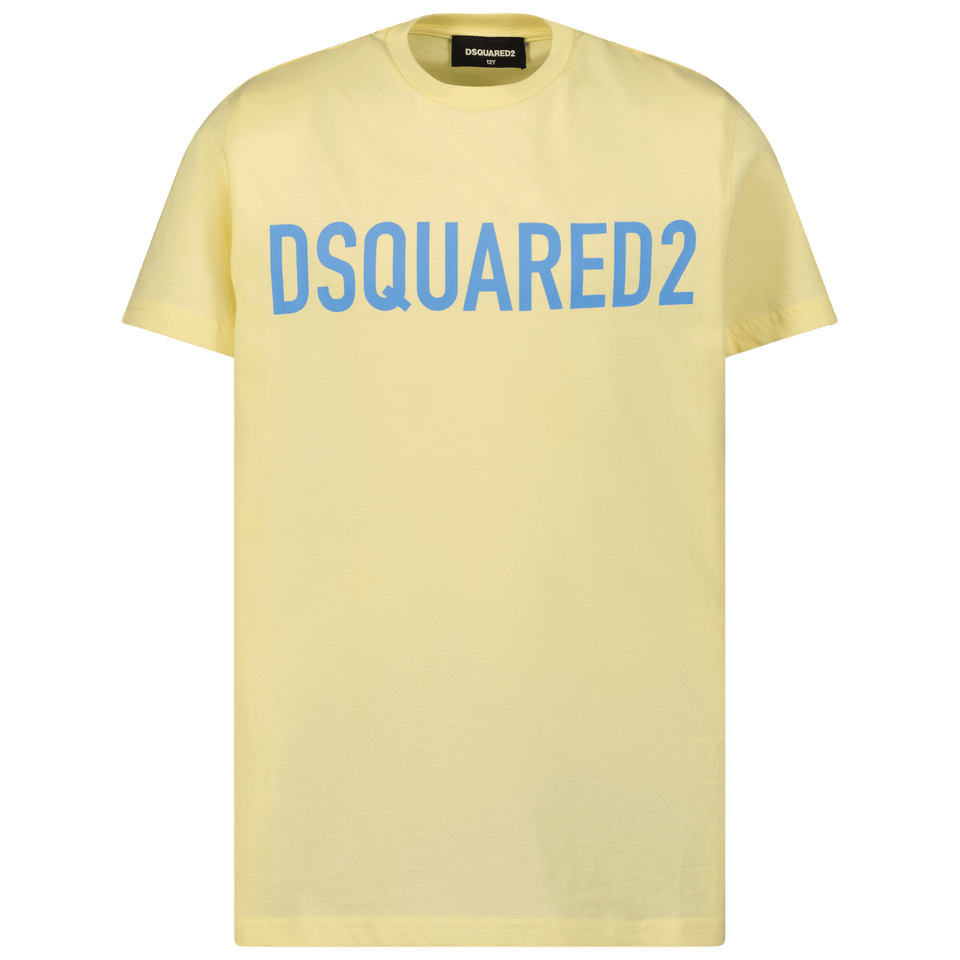 Dsquared2 Kids Unisex T-Shirt Yellow