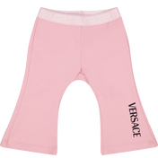 Versace Baby Girls Trousers Light Pink