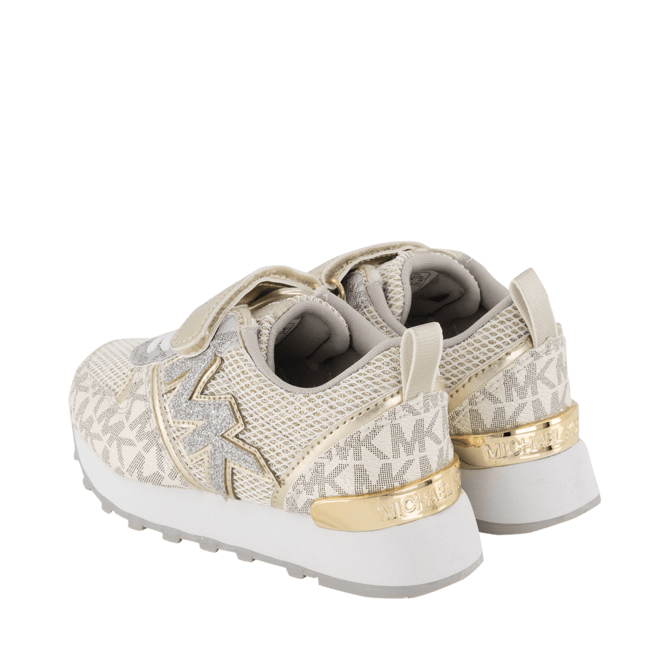 Michael Kors Kids Girls Sneakers Gold