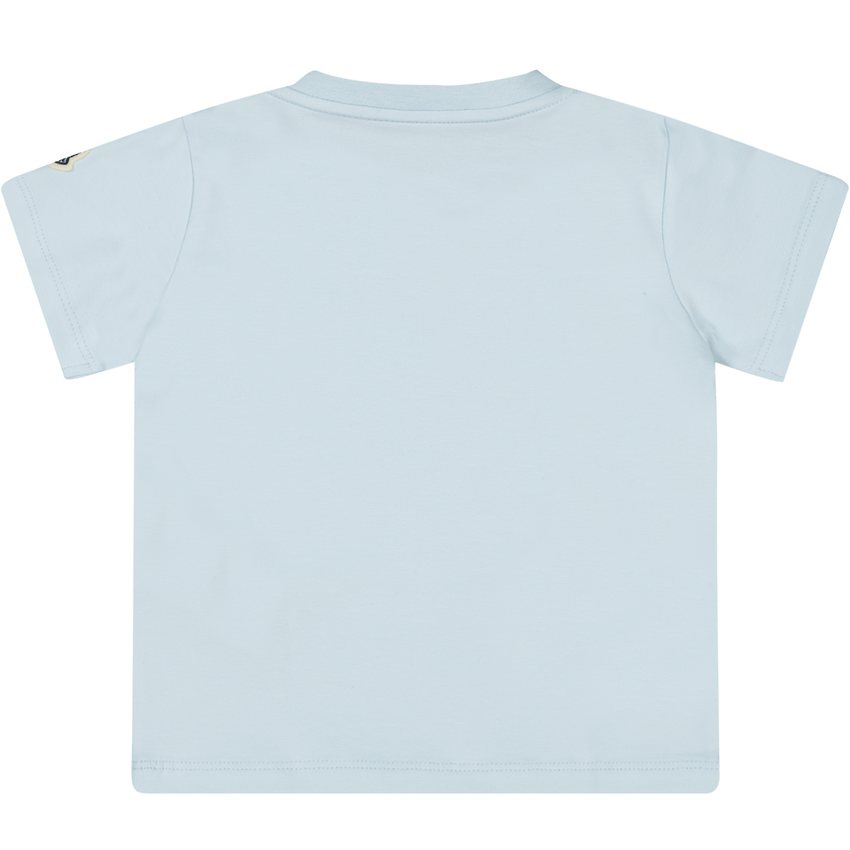 Moncler Baby Jongens T-Shirt Licht Blauw
