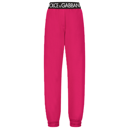 Dolce & Gabbana Kids Girls Pants Fuchsia