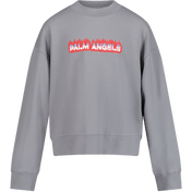 Palm Angels Kids Boys' Sweater Gray
