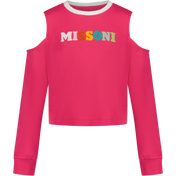 Missoni Kids Girls Sweater Fuchsia