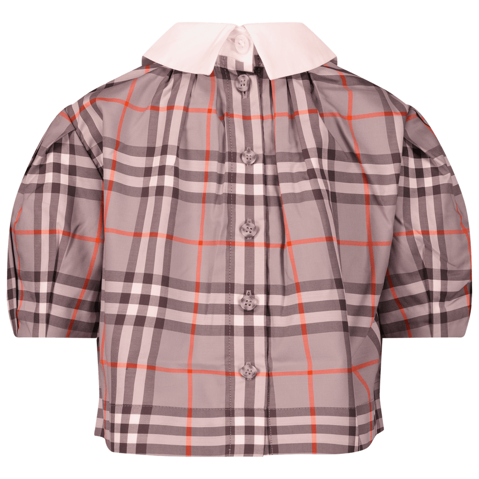 Burberry Kids Girls Blouse Grey