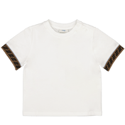 Fendi bebek unisex t-shirt beyaz