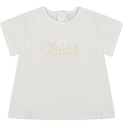 Chloe Bebek Bebekleri T-Shirt Off Beyaz
