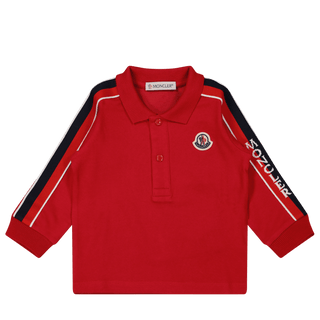 Moncler Baby Jongens Polo Rood - Superstellar