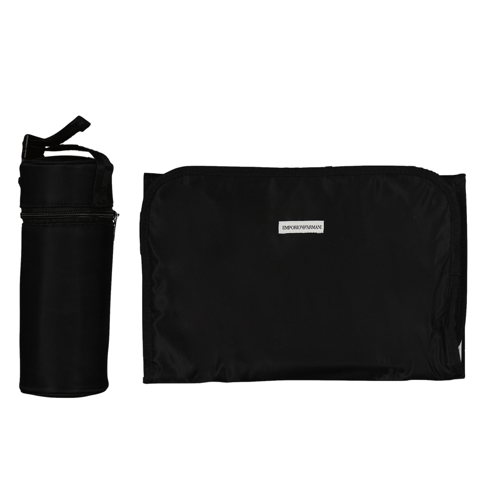 Armani Baby Unisex Diaper Bag Black