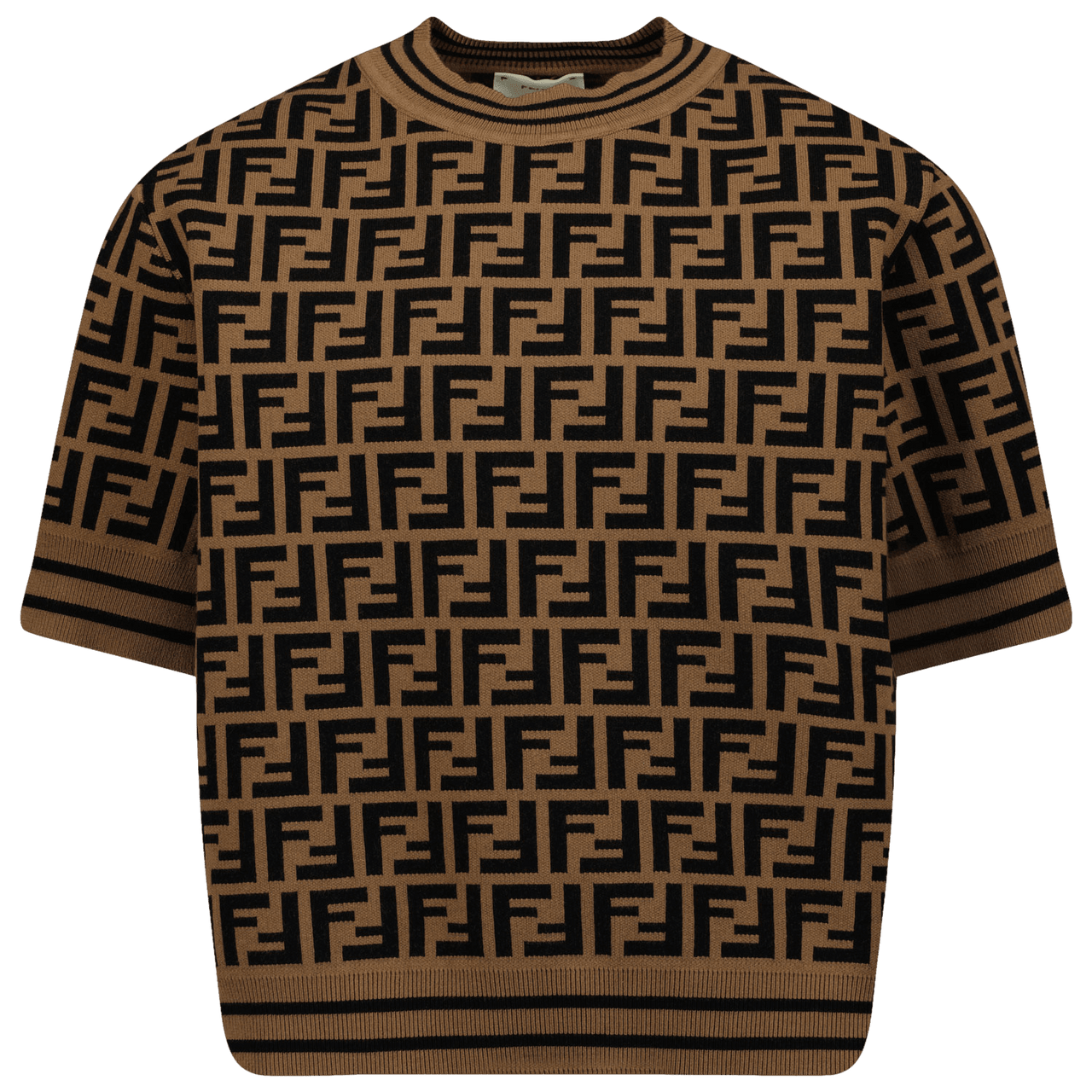 Fendi Kinder Meisjes T-Shirt Bruin 6Y