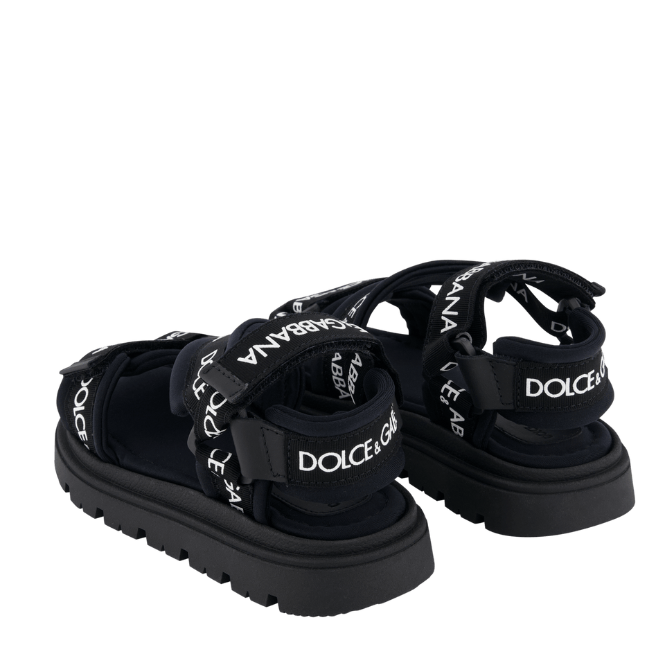 Dolce & Gabbana Kinder Unisex Sandalen Zwart