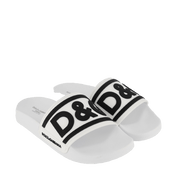 Dolce＆Gabbana Kids Unisex Slippers White