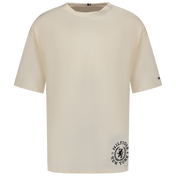 Tommy Hilfiger Boys Boys T-Shirt Off Beyaz
