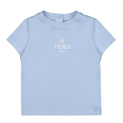 Fendi bebek unisex tişört açık mavi