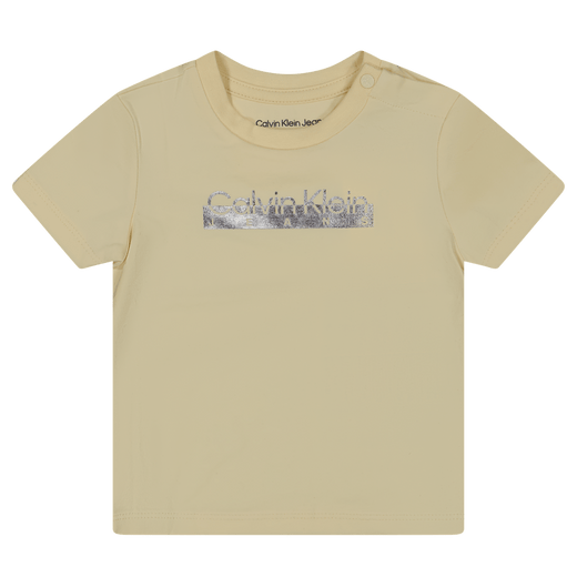 Calvin Klein Baby Unisex T-Shirt Off White