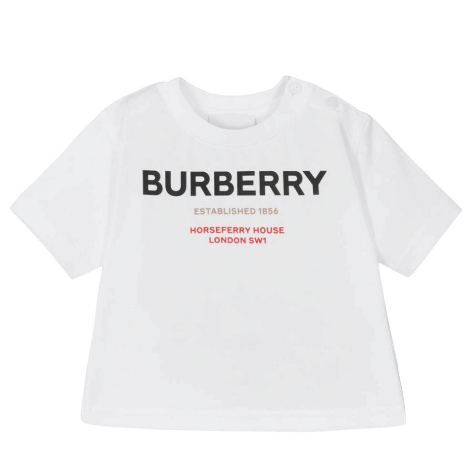 Burberry Baby Unisex T-Shirt White