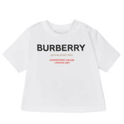 Burberry Baby Unisex T-Shirt Beyaz